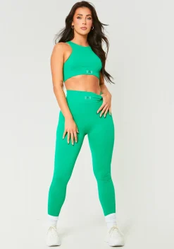 Shop Marlie Green Premium Missy Sport Seamless Leggings Women Seamless & Shapewear