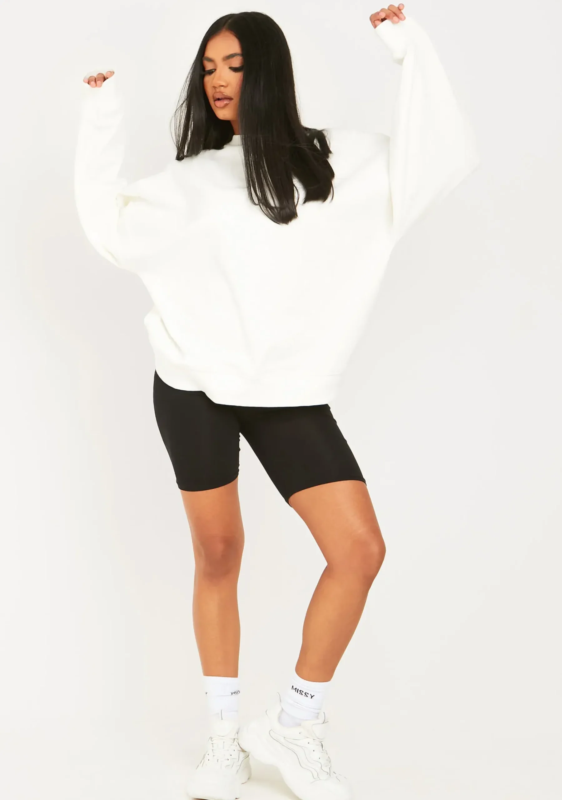 Online Maxine White Detroit Printed Oversized Sweater Women Loungewear