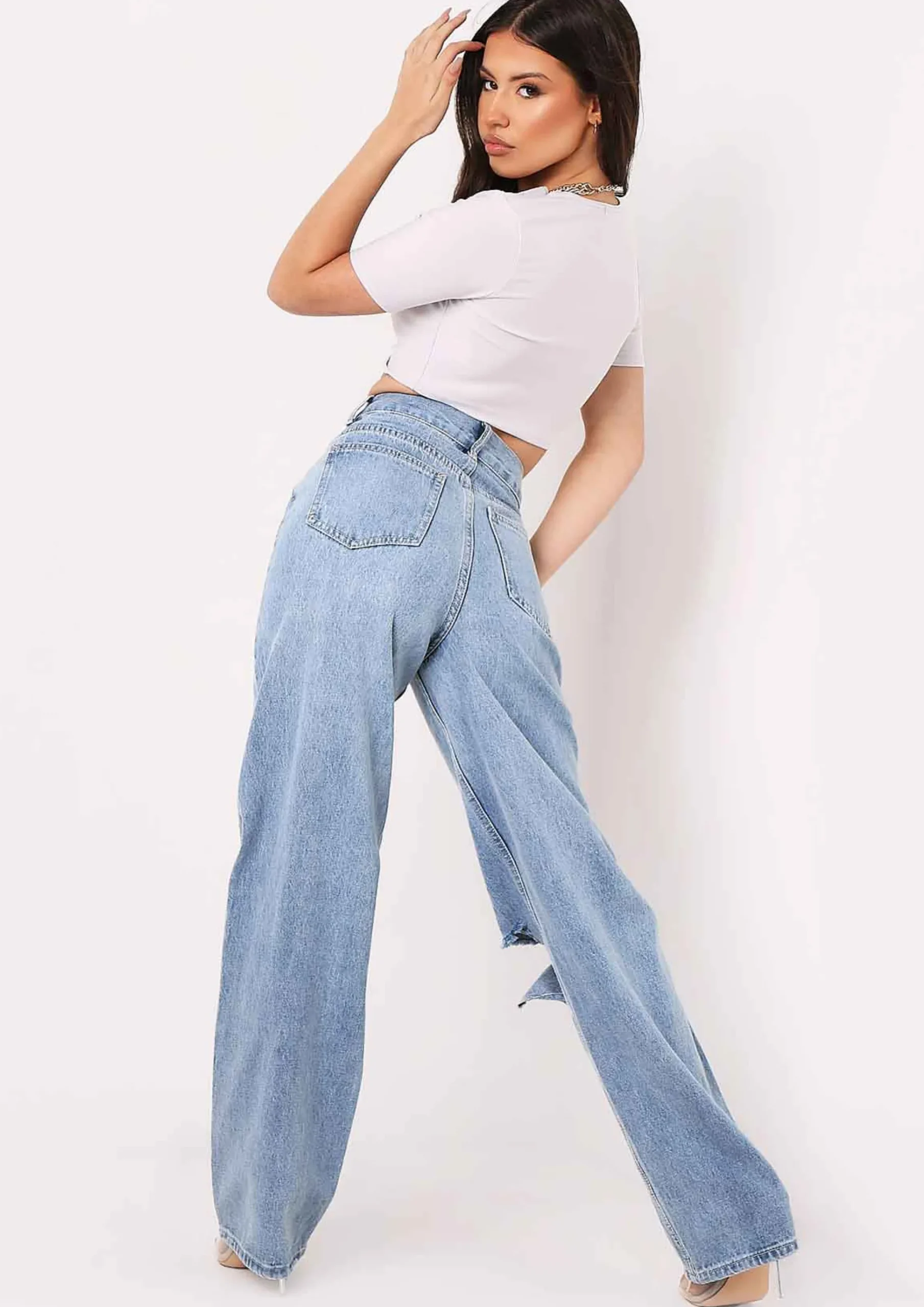 Maya Grey Slinky Twist Front Crop Top^Missy Empire Flash Sale