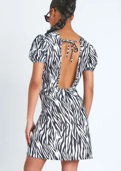 Best Sale Melanie Zebra Print Day Dress Women Dresses