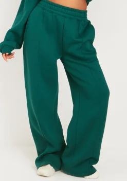 Cheap Millie Green Seam Front Wide Leg Jogger Women Tracksuits