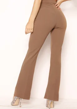 Cheap Nikita Brown High Waist Straight Leg Trousers Women Trousers