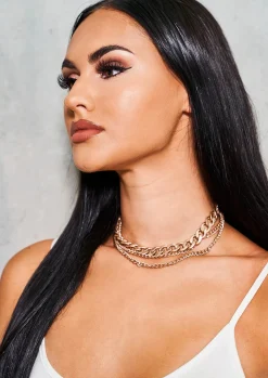 Cheap Nurah Gold Multi Layering Chain Necklace Women Necklaces