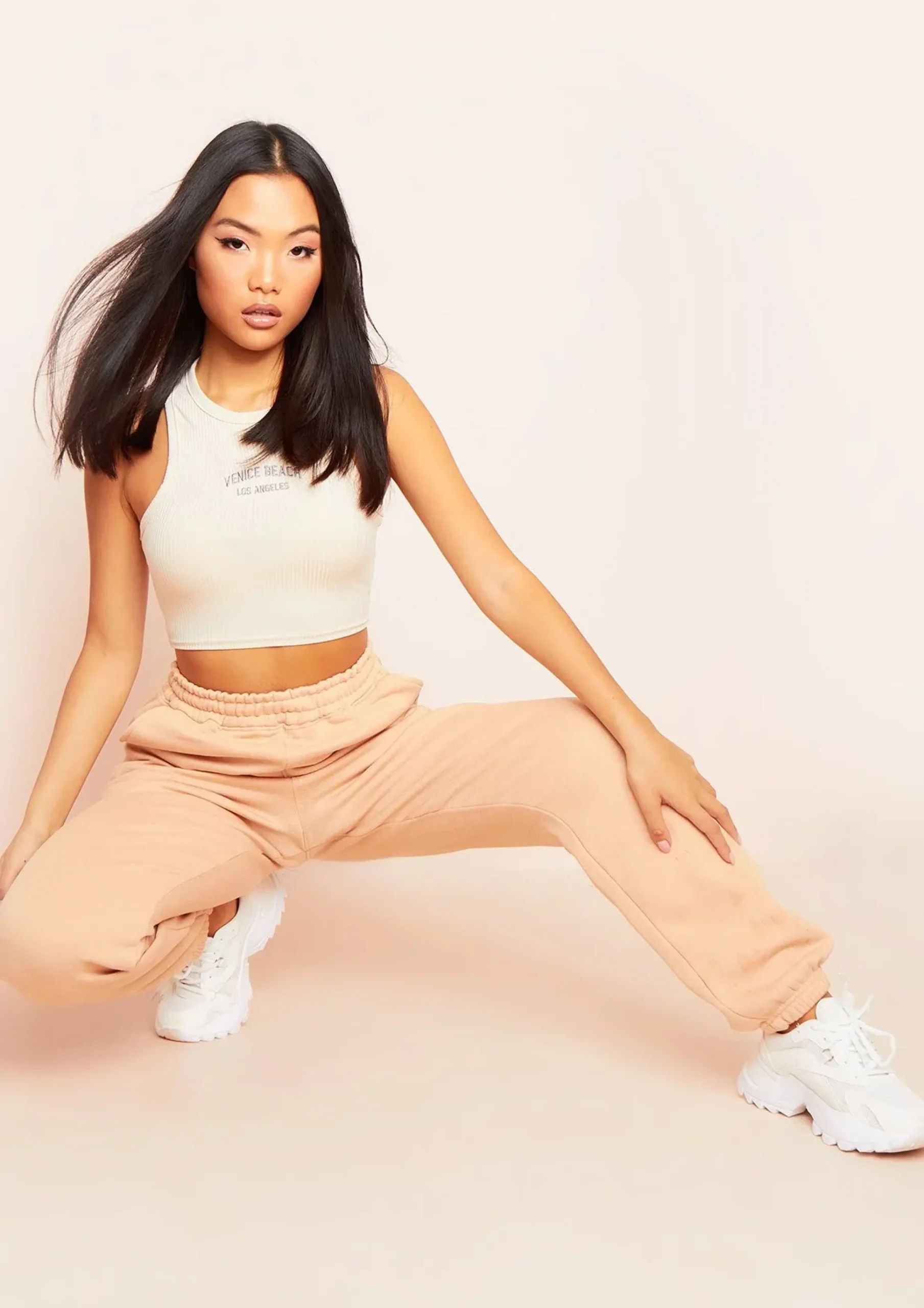 Olivia Stone Venice Beach Ribbed Racer Crop Top^Missy Empire Cheap
