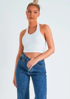 Perrie Dark Blue Denim Straight Leg Split Detail Jeans^Missy Empire Flash Sale