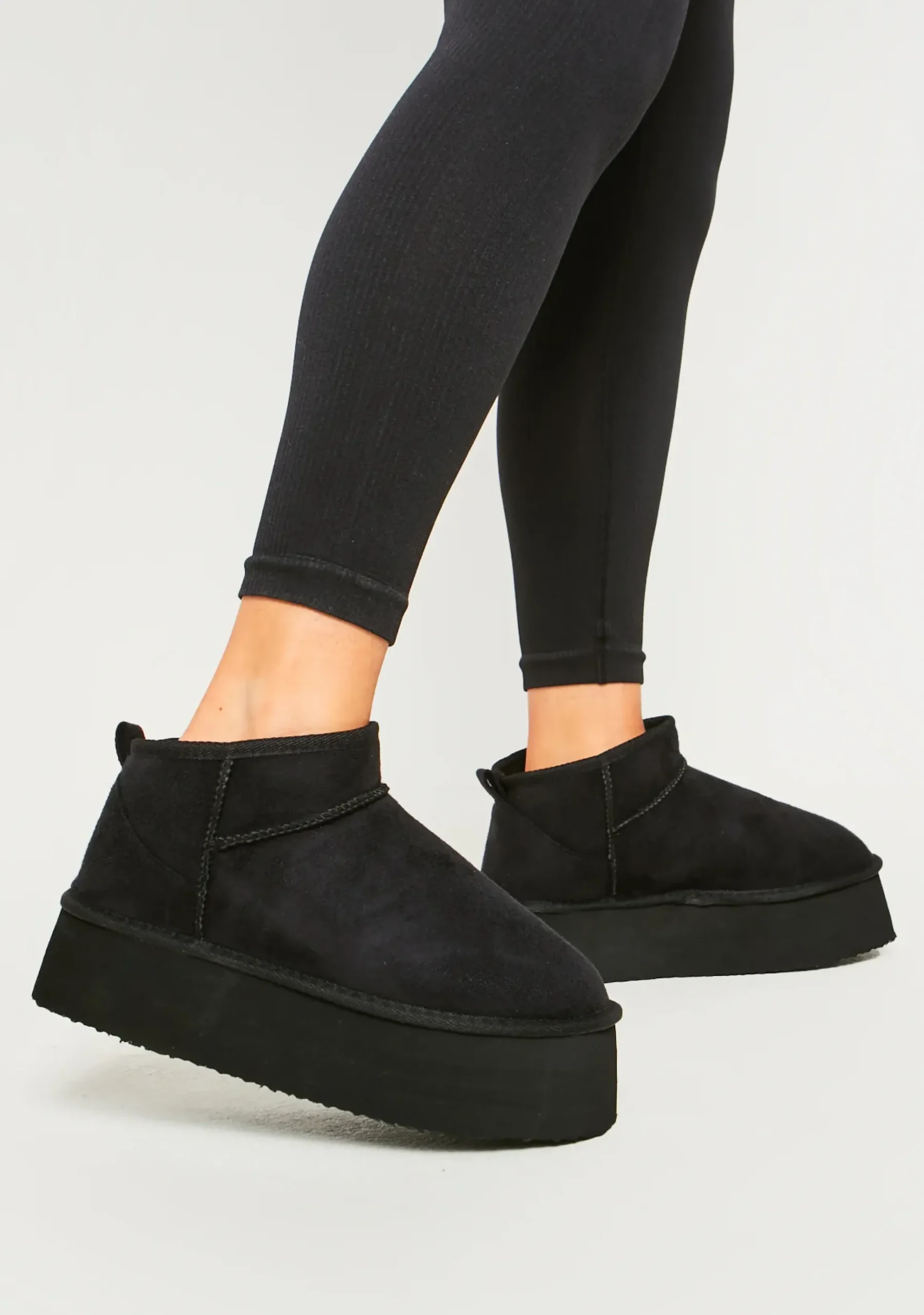 Outlet Phoebe Black Platform Ankle Boots Women Boots