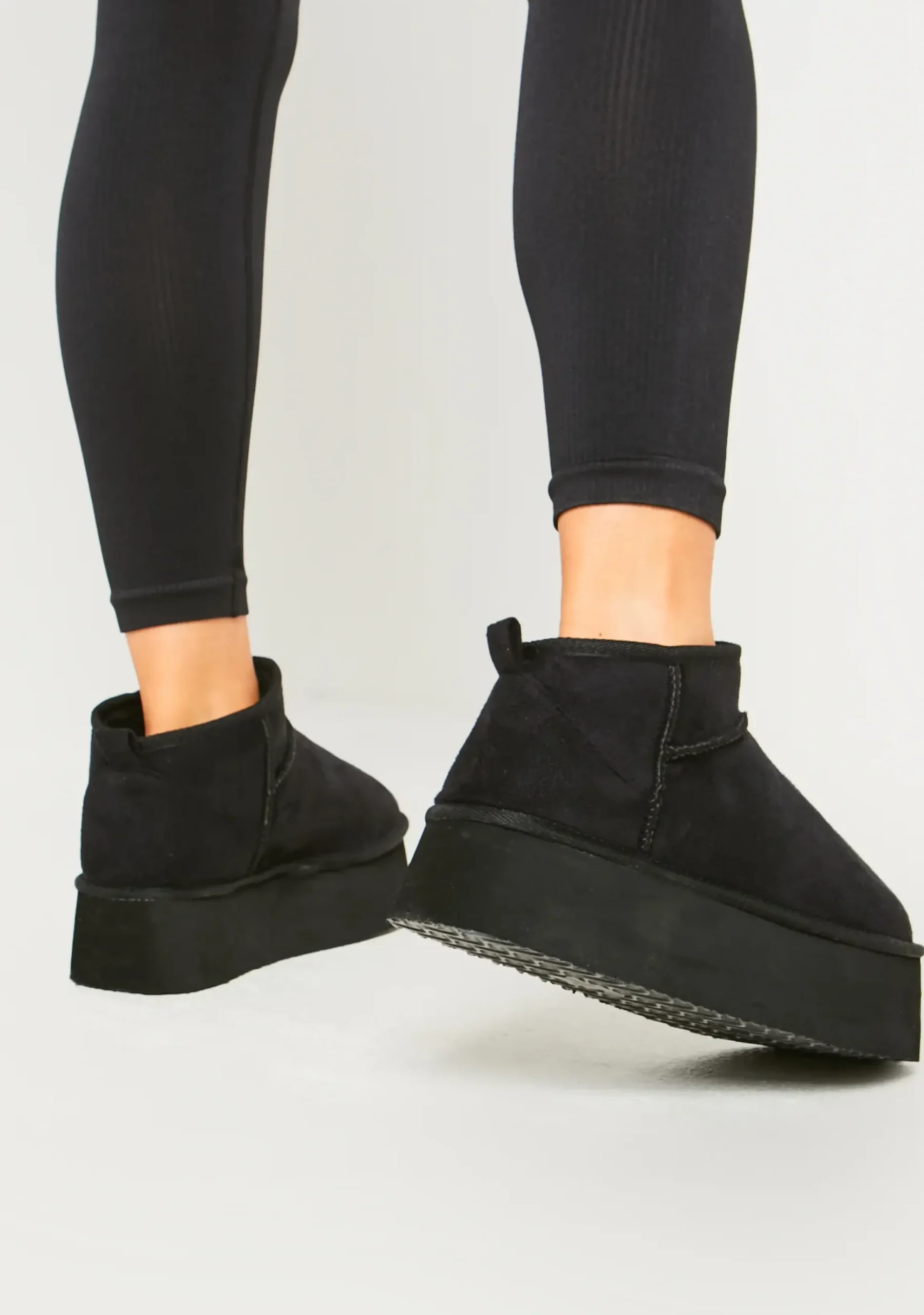 Outlet Phoebe Black Platform Ankle Boots Women Boots