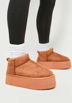 Outlet Phoebe Chestnut Platform Ankle Boots Women Boots