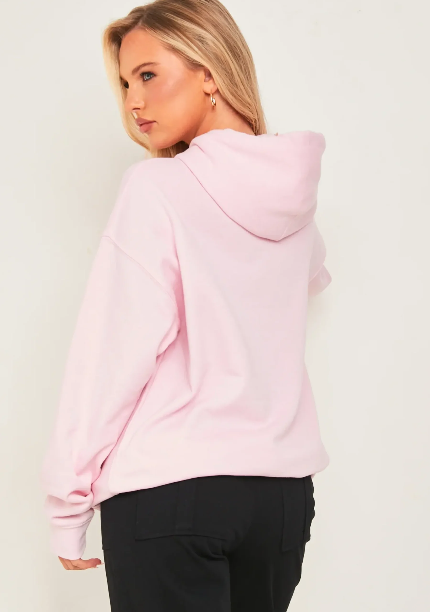 Pippa Baby Pink Bear Print Graffiti Hoodie^Missy Empire Best