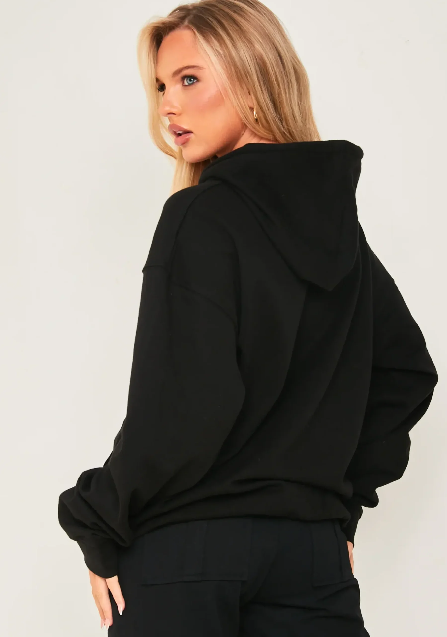 Pippa Black Bear Print Graffiti Hoodie^Missy Empire Best Sale