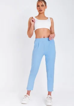 Flash Sale Rachel Blue Tailored Straight Leg Trouser Women Trousers