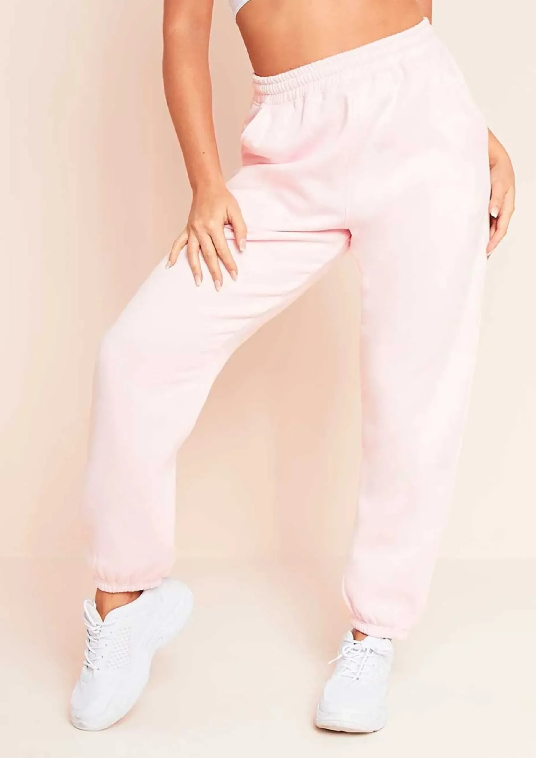 Flash Sale Rebecca Baby Pink Casual Joggers Women Loungewear