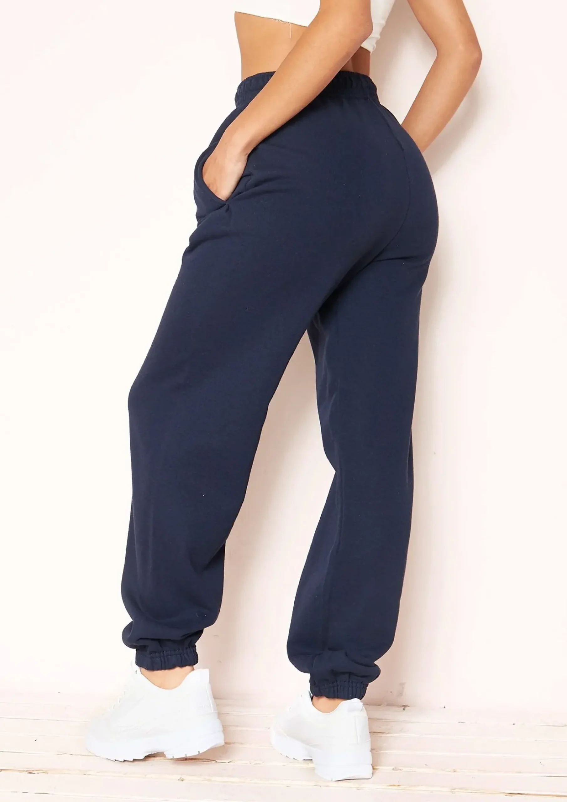 Shop Rebecca Navy Casual Joggers Women Loungewear