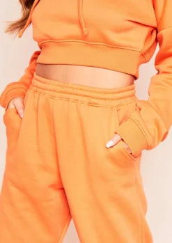 Hot Rebecca Orange Casual Joggers Women Loungewear
