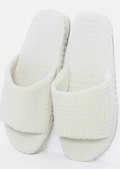 Hot Rochelle Cream Terry Slides Women Sandals