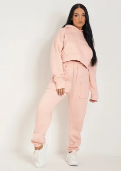 Store Romy Peach Pocket Front Oversized Joggers Women Tracksuits