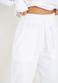 Outlet Romy White Pocket Front Oversized Joggers Women Tracksuits