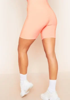 Fashion Ruth Peach Slinky Cycle Shorts Women Shorts