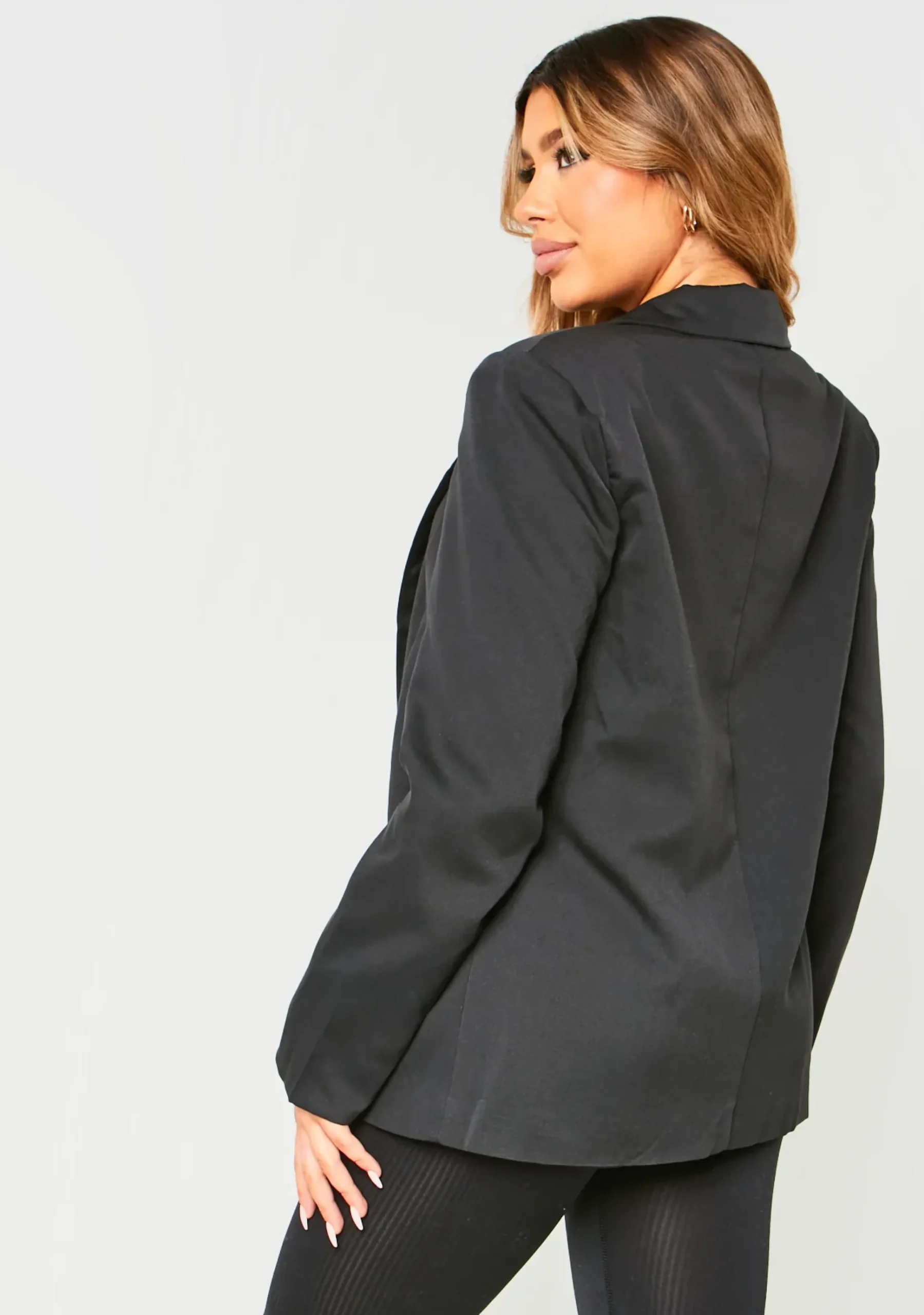 Sabrina Black Tailored Oversized Blazer^Missy Empire Clearance
