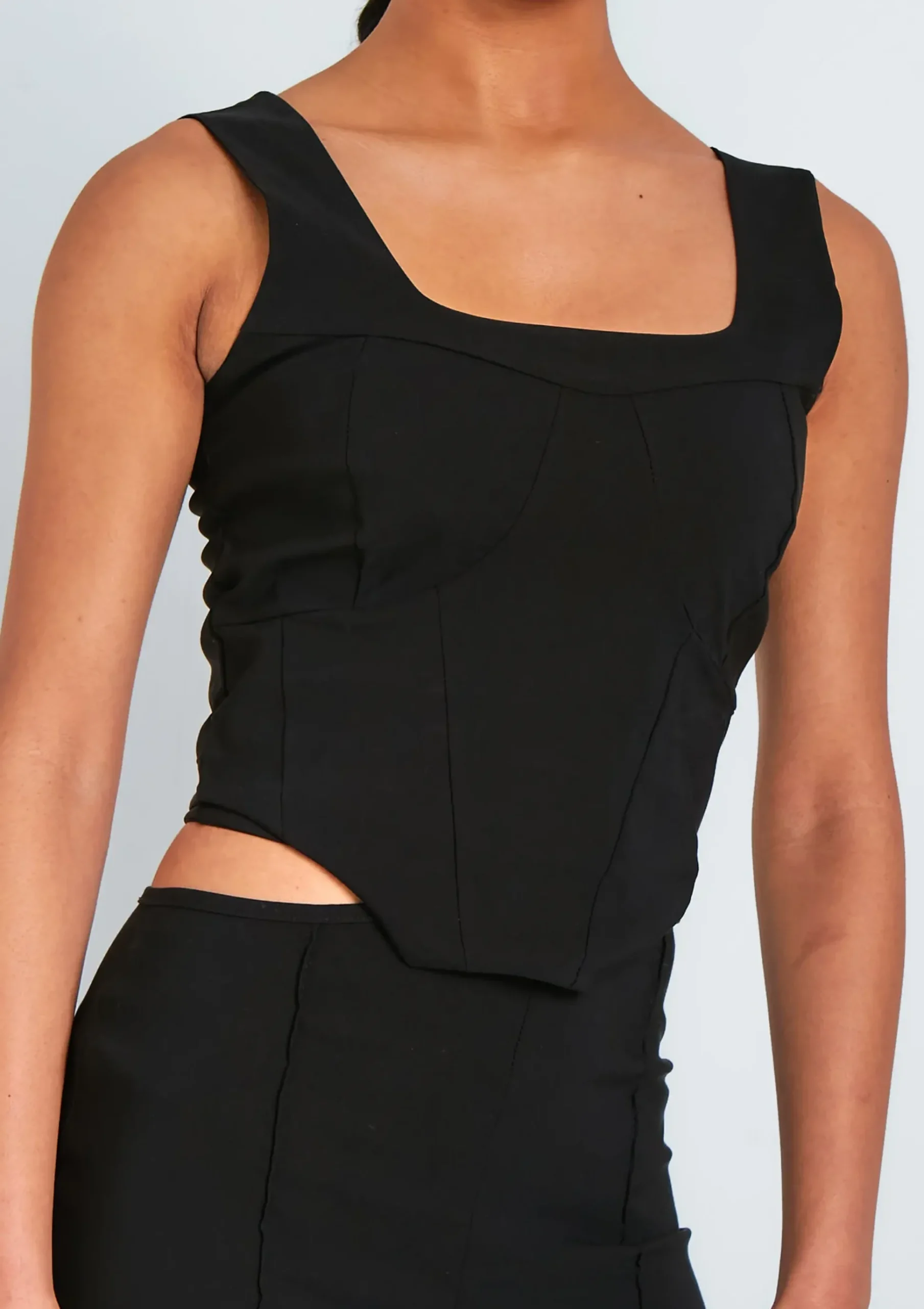 Sai Black Corset Top^Missy Empire Flash Sale