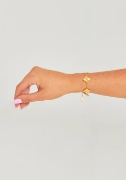 Cheap Shanice Gold Flower Bracelet Women Bracelets