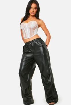 Shyla White Lace Cropped Corset Top^Missy Empire Shop