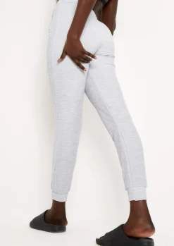 Discount Sophie Grey Soft Ribbed Drawstring Joggers Women Loungewear