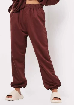 Discount Stella Chocolate Casual High Waisted Joggers Women Loungewear