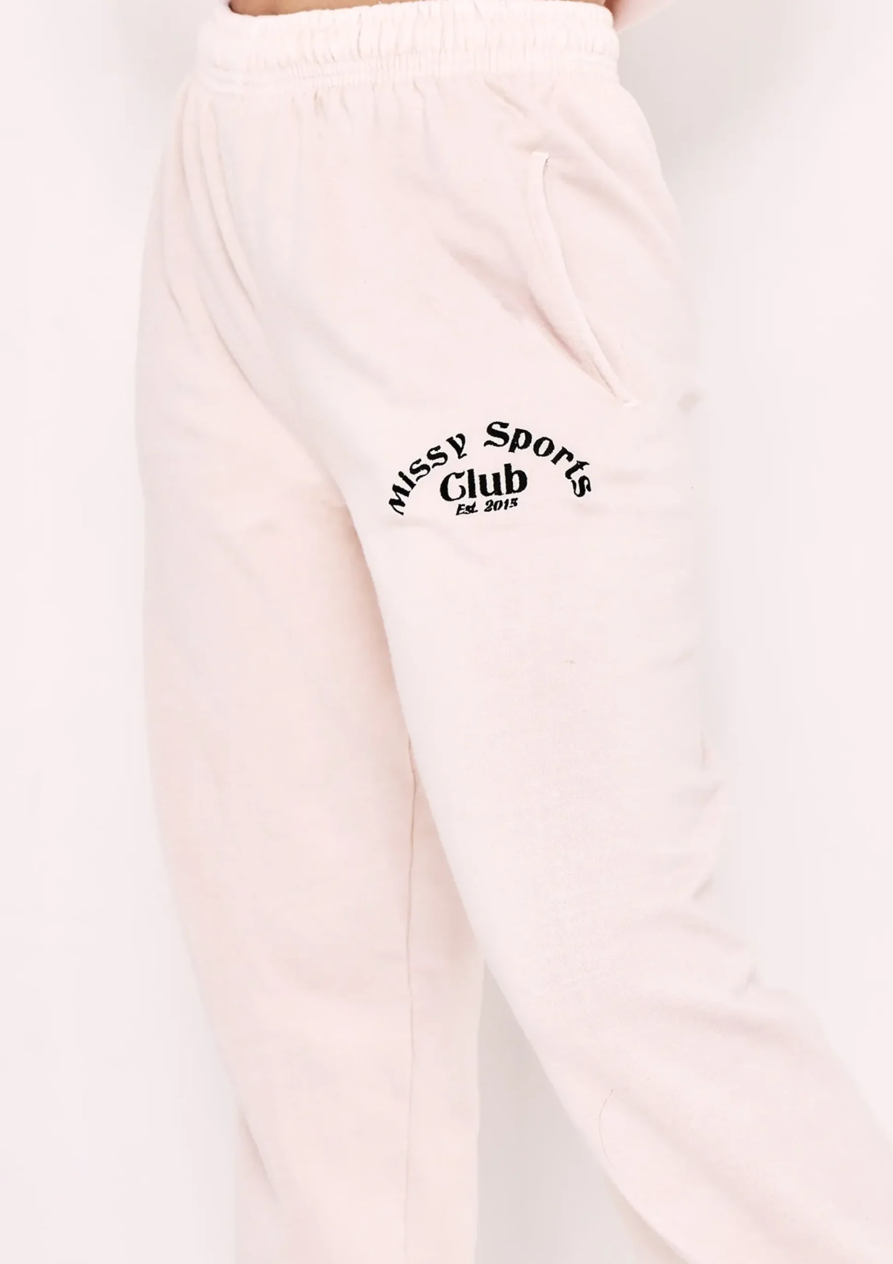 Tatiana Cream Missy Sports Club Casual Joggers^Missy Empire Fashion