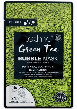 Clearance Technic Green Tea Bubble Face Mask Women Beauty
