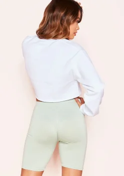 Hot Tilly Sage High Waist Cycle Shorts Women Shorts