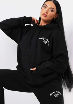 Cheap Tina Black Missy Sports Club Casual Joggers Women Tracksuits