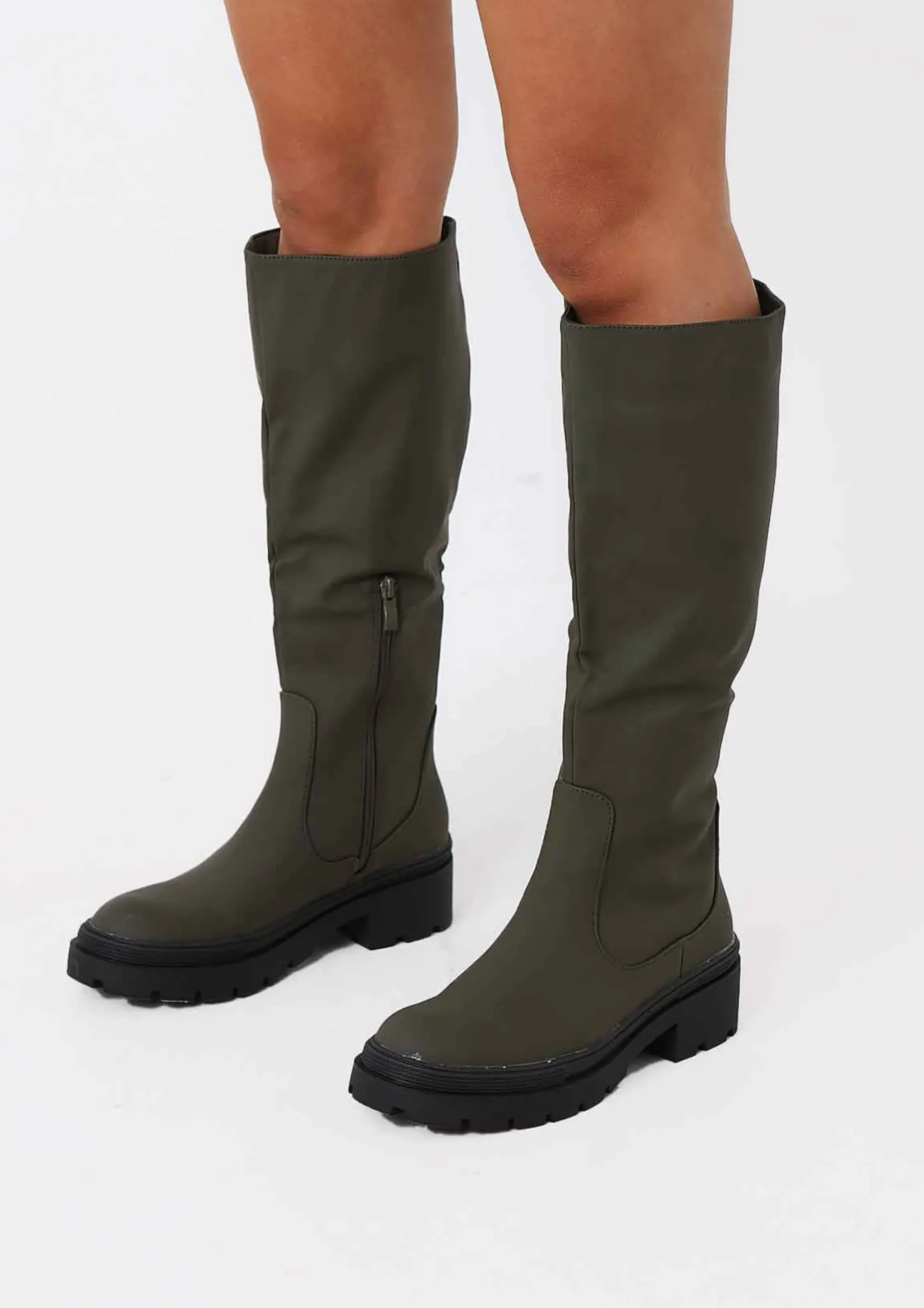 Discount Zeke Khaki Wellie Boots Women Boots