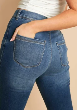 Zenaida Blue Super Skinny Dark Wash Jeans^Missy Empire Discount