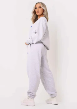Zoey Grey Missy Sport Slogan Jogger Co-Ord^Missy Empire Discount