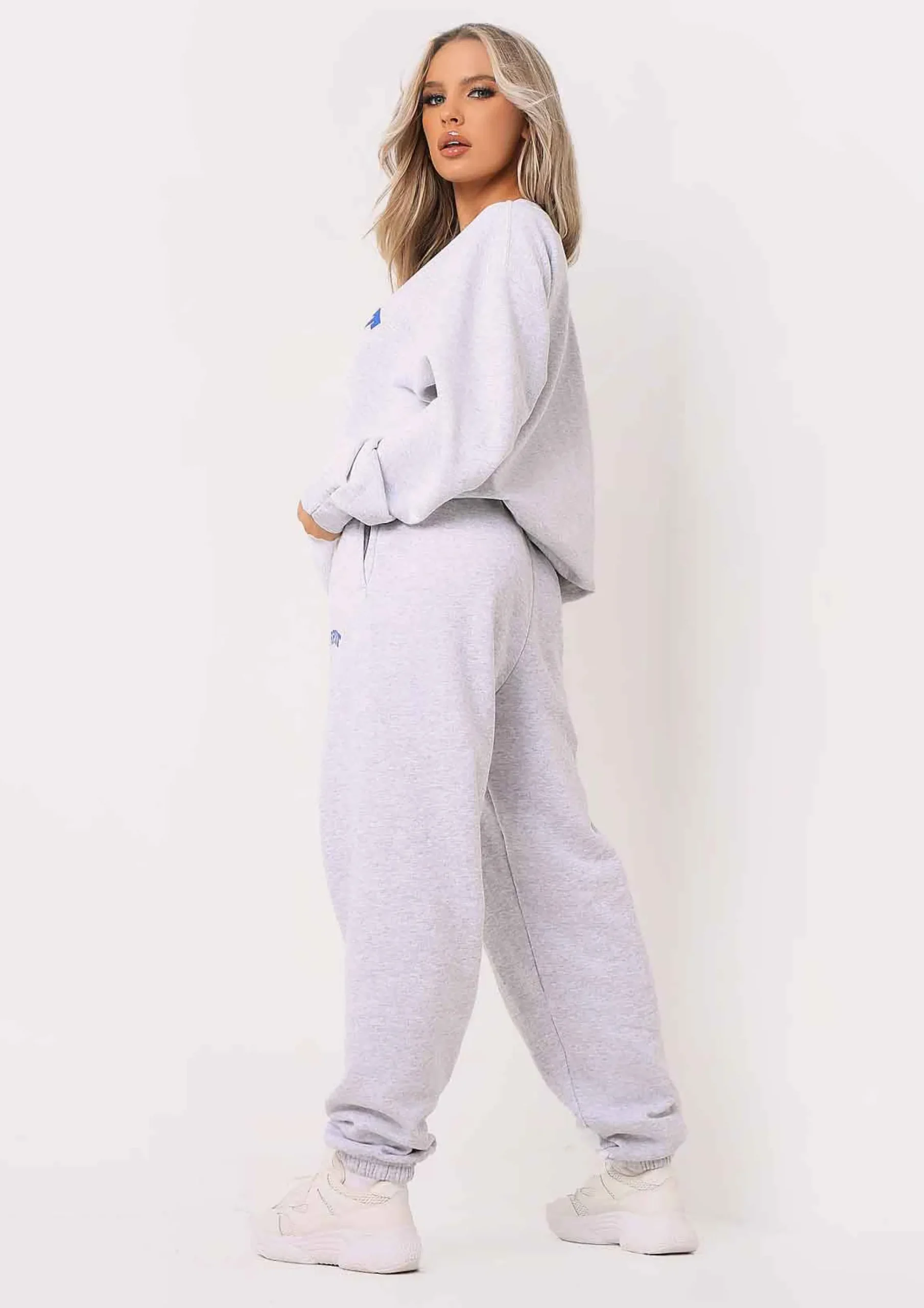 Zoey Grey Missy Sport Slogan Jogger Co-Ord^Missy Empire Discount
